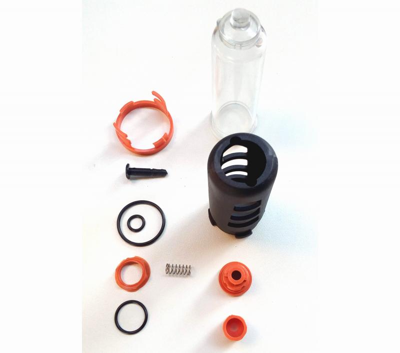 Sub conjunto do copo policarbonato do lubrificador mini e médio